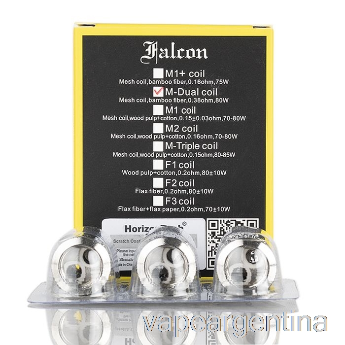 Bobinas De Repuesto Horizon Falcon 0.38ohm M-bobinas De Malla Dual Vape Descartable